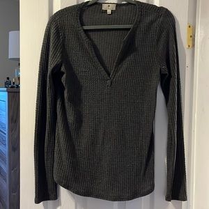 Socialite Waffle Knit Long Sleeve